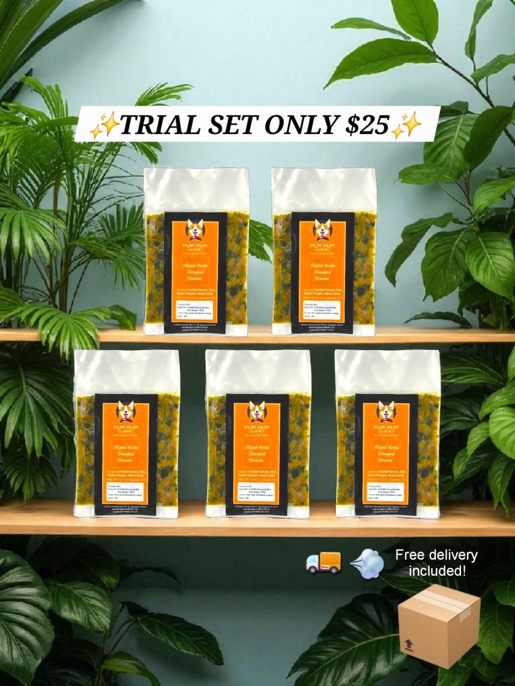 Trial Set Hypoallergenic Venison [Free delivery included , please select self collect during checking out]
