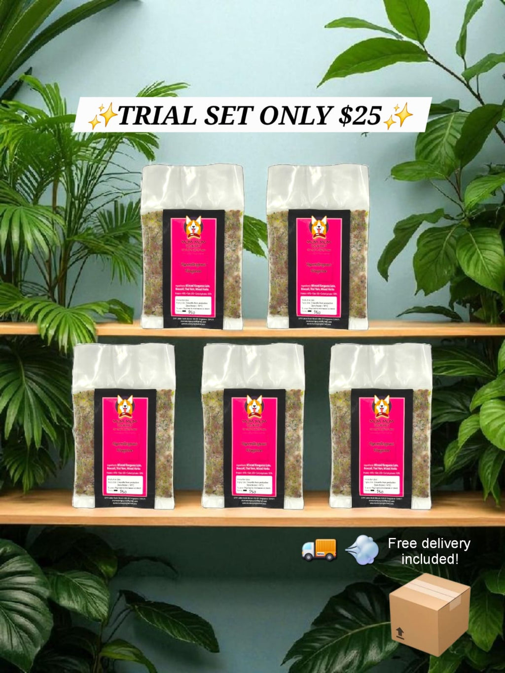 Trial Set Hypoallergenic Kangaroo [Free delivery included , please select self collect during checking out]