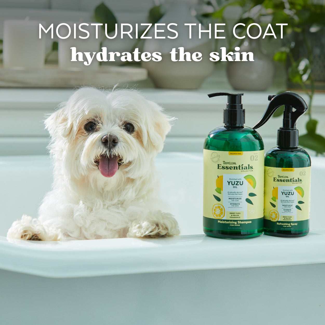 Tropiclean Essentials Yuzu Oil Moisturizing Shampoo For Dogs