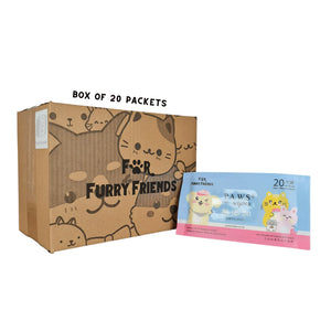 PET'S ACTIVATED WATER SANITIZER (P.A.W.S) TRAVEL WIPES (20 PCS PER PACKET)