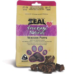 Zeal Free Range Naturals Venison Puffs Cat & Dog Treats